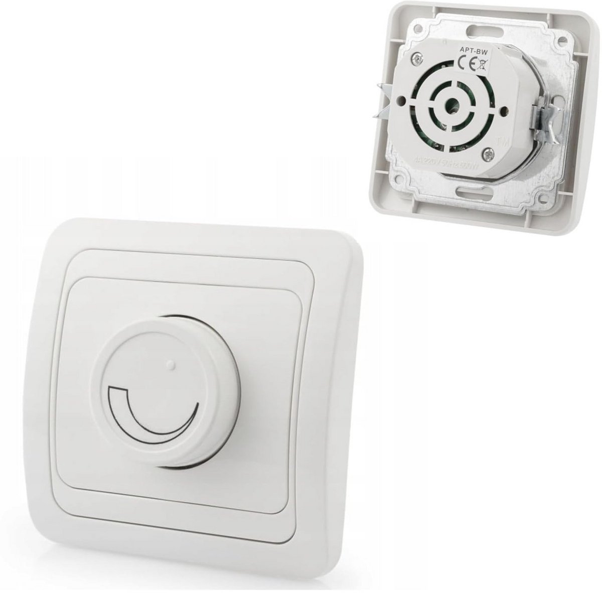 Inbouw Dimmer voor Stopcontact en Verlichting 600W - Draaiknop