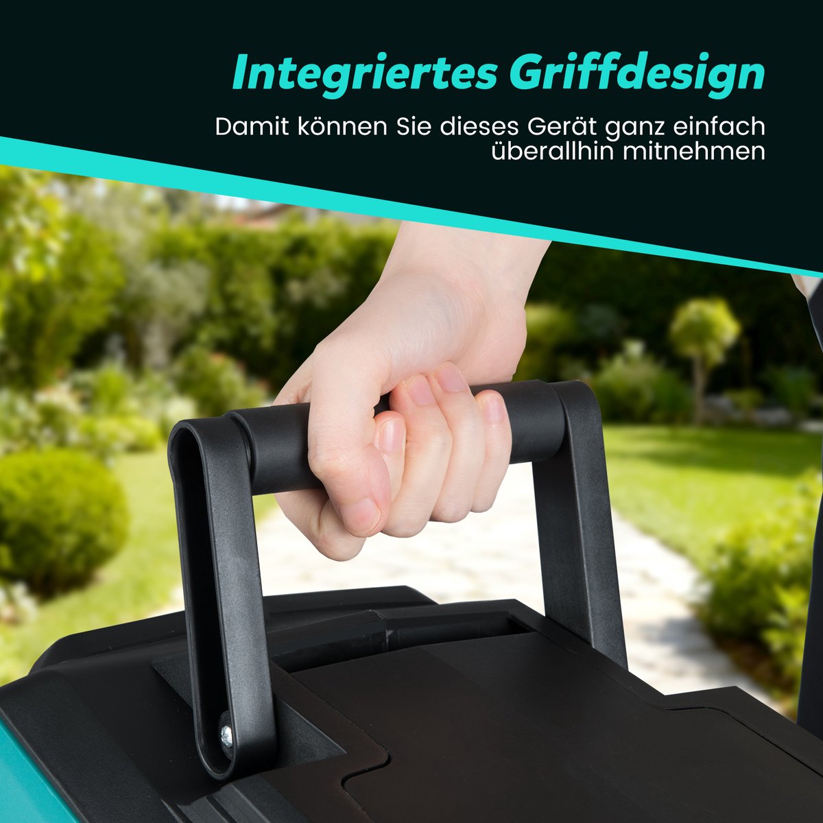 COSTWAY Tuinslangbox, 20 m + 2 m, 180 graden draaibaar, automatisch intrekbaar, persluchtslang, wandhouder, slanghaspel voor tuin, werkplaats en gazon, groen – foto 4