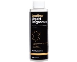 Leer Ontvetter 250ML – Verwijdert Vet, Olie & Vlekken uit Leer – Voor Bank, Auto, Schoenen & Tassen – Vetvlek Verwijderaar – Furniture Clinic – Diep Reinigende Leerreiniger