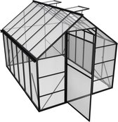 Broeikas Aluminium Broeikas met Transparante PC-Platen, Dakramen, Deuren en Fundering, 310x250x205cm Winterbestendig Tuinbroeikas, Inloopbaar Plantenhuis voor Tuin/Outdoor, NAIZY