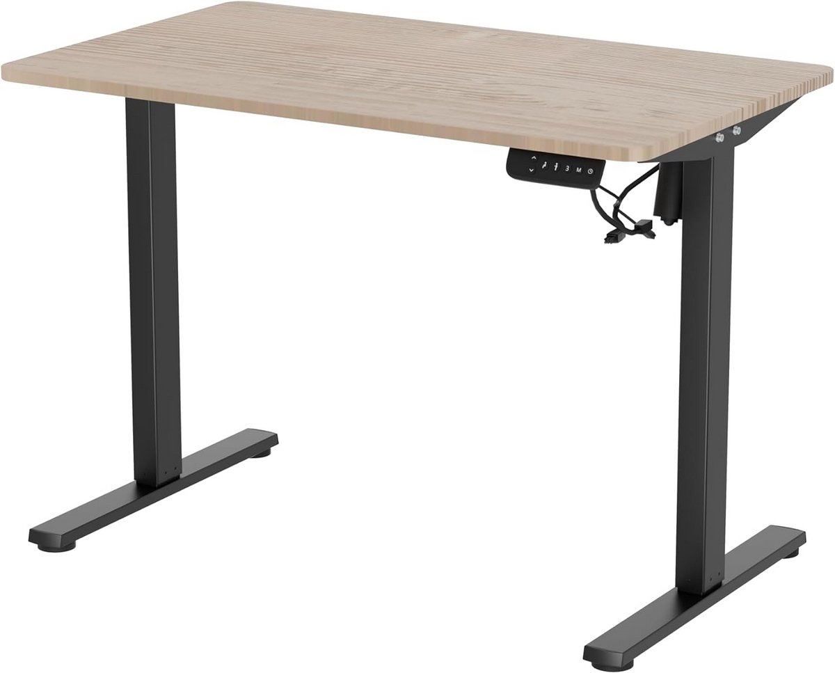 Elektrisch Zit-Sta Bureau met Geheugenfunctie - 100x60 CM - Wit