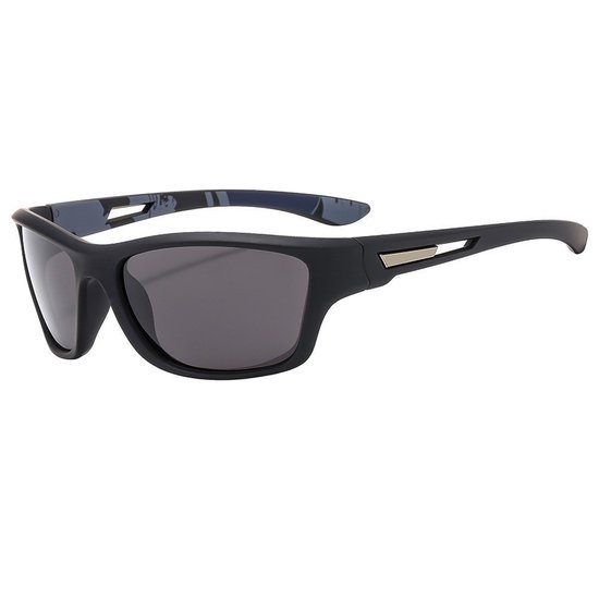 zonnebril heren gepolariseerd - zonnebril heren - zonnebril dames - unisex - Zonnebrillen voor buitensporten - Winddichte zonnebrillen - Zwart/Grijs - PC/TAC