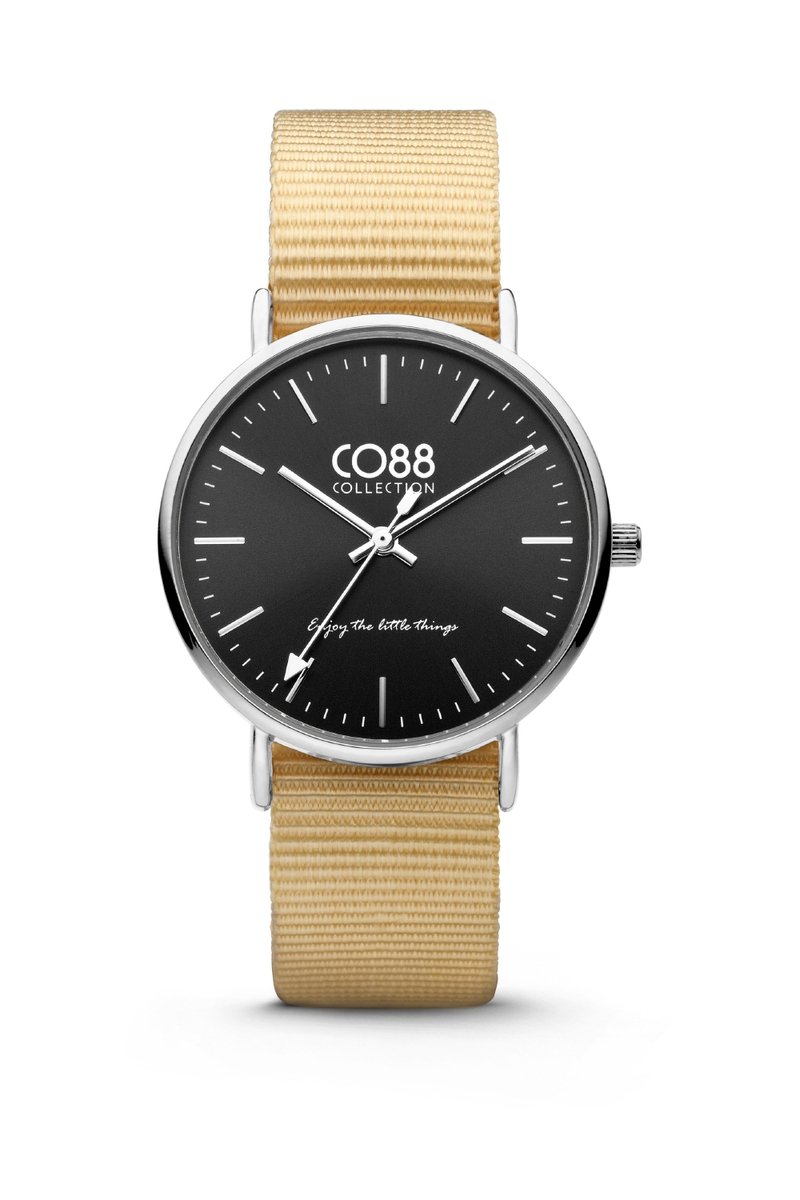 CO88 Collection Watches 8CW-10038 Horloge - Nato Band - Ø 36 mm - Beige