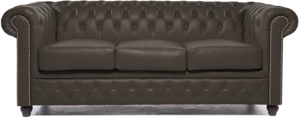 Chesterfield Eco Leather Line - Leo Brown 3-zits