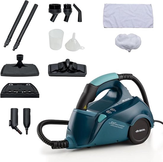 Ariete X-vapor Comfort Stoomreiniger - 45 minuten lang stomen - 5 bar - reinigingsmachine - vlekkenreiniger - 13 accessoires