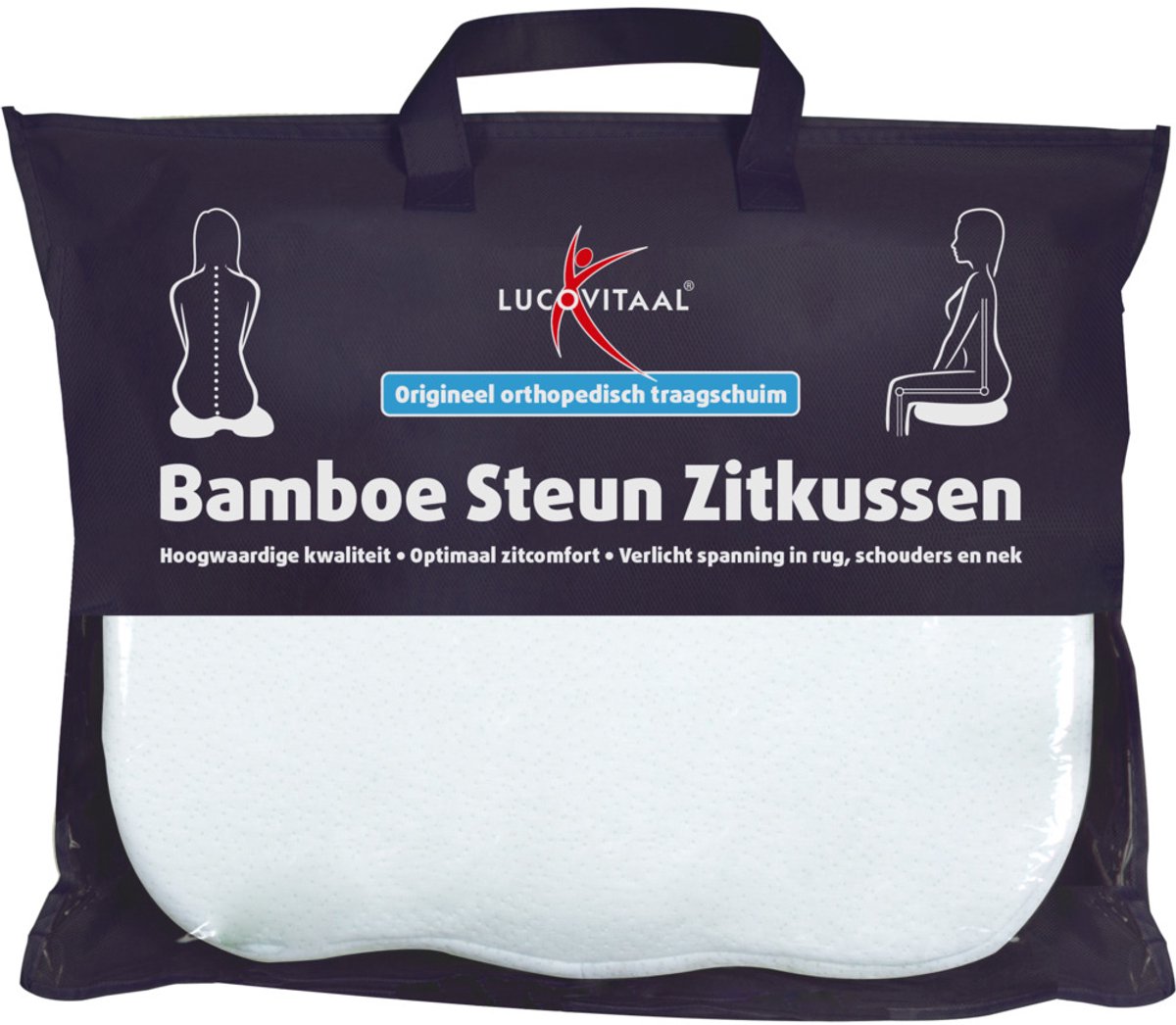 Bol.com Lucovitaal Bamboe Steun Zitkussen revailidatiekussen aanbieding