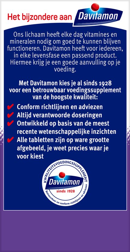 Davitamon: vertrouwen sinds 1928 voor voedingssupplementen van hoge kwaliteit.