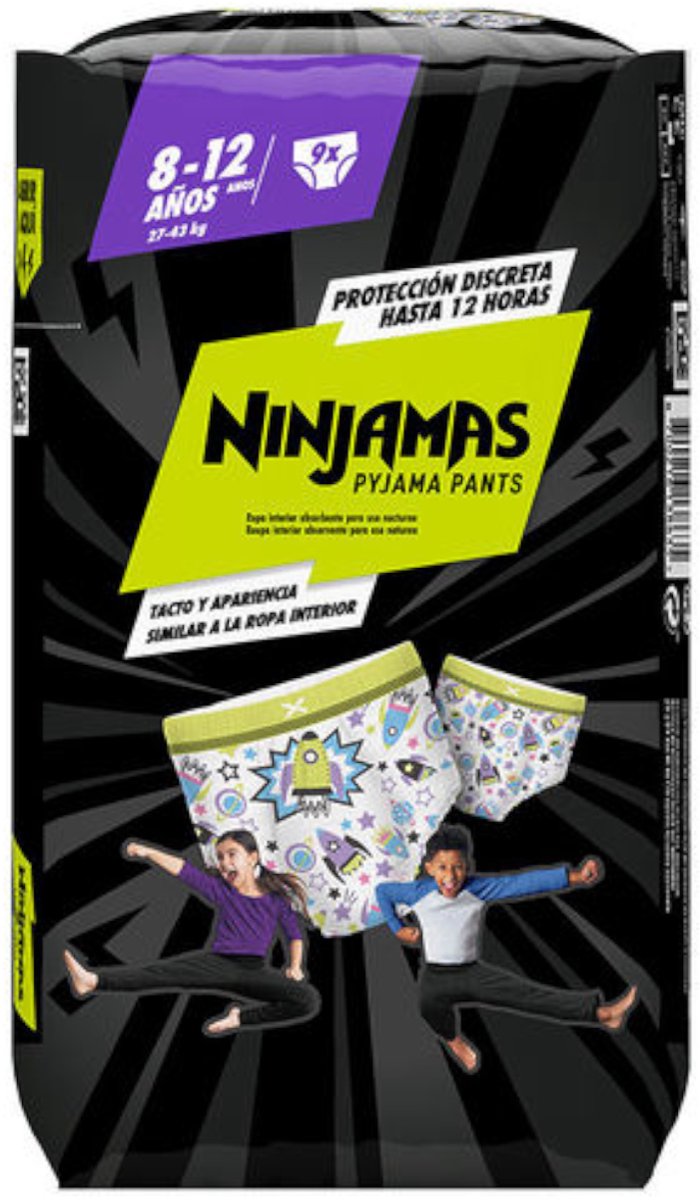 Dodot Ninjamas pyjamabroekjes - 9st - 8-12 jaar