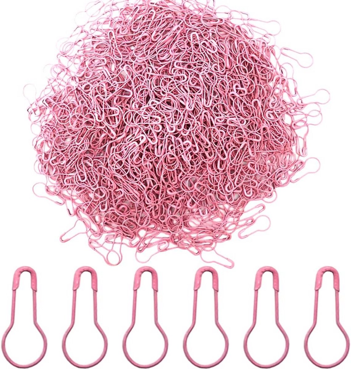 1000x Veiligheidsspelden Pompoen Vorm Metaal - Assortiment Voor Kleding en Knutselwerk