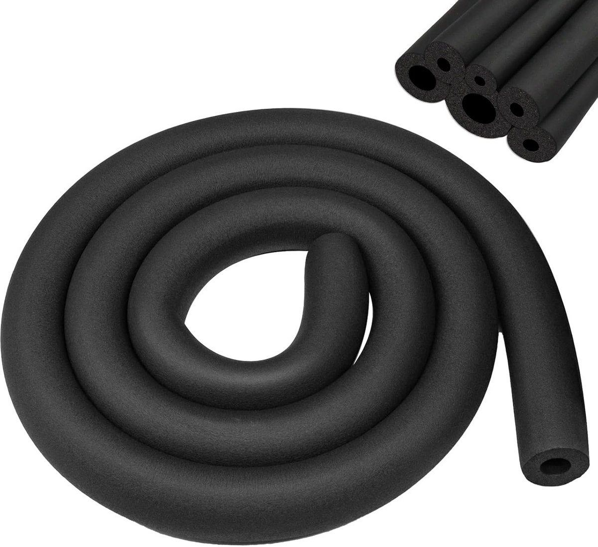 Zwarte Flexibele Buisisolatie van Schuimrubber voor Leidingen Ø 16 mm