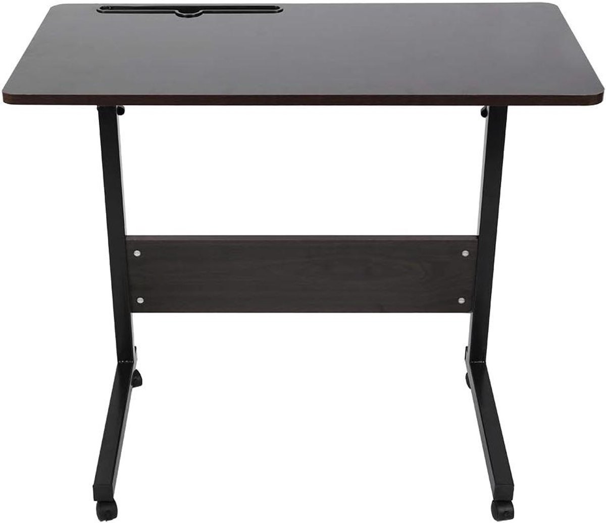 In hoogte verstelbare laptoptafel met wielen voor slaapkamer en bank