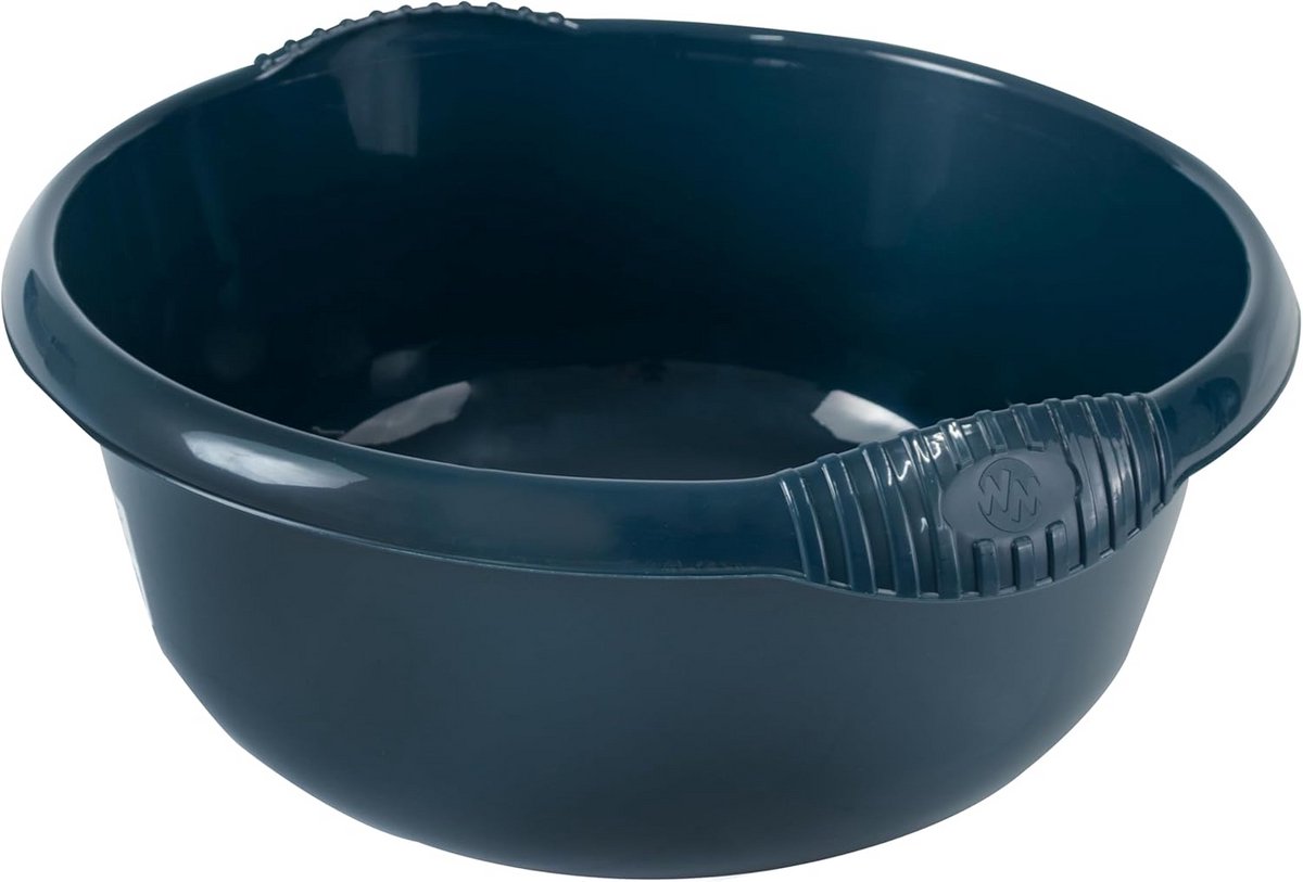 2x Ronde Keukenkom Marineblauw 7 Liter Ø32 cm Universele Wasbak Spoelbak