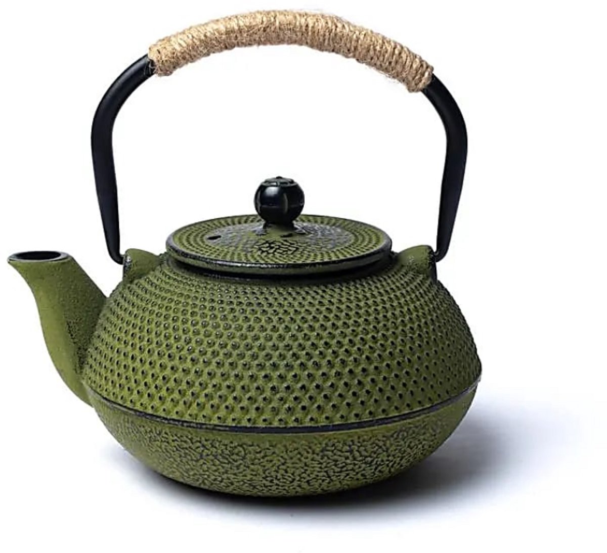 Tetsubin gietijzeren 0,6 liter theepot groen (zonder coating)
