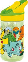 Pokémon Tritan Premium Drinkfles Green Forest - 480 ml – Sluit goed af – Drinkfles voor kinderen – Groen/Geel