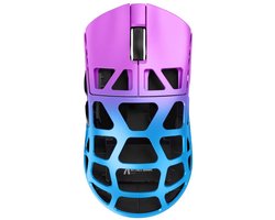 ATTACK SHARK R3 - Draadloze Gaming Muis - Magnesium Alloy - PAW3395 - Ultralichte(46g)- Wired/2.4G/BT5.1 - 26000DPI - Paarse gradiënt