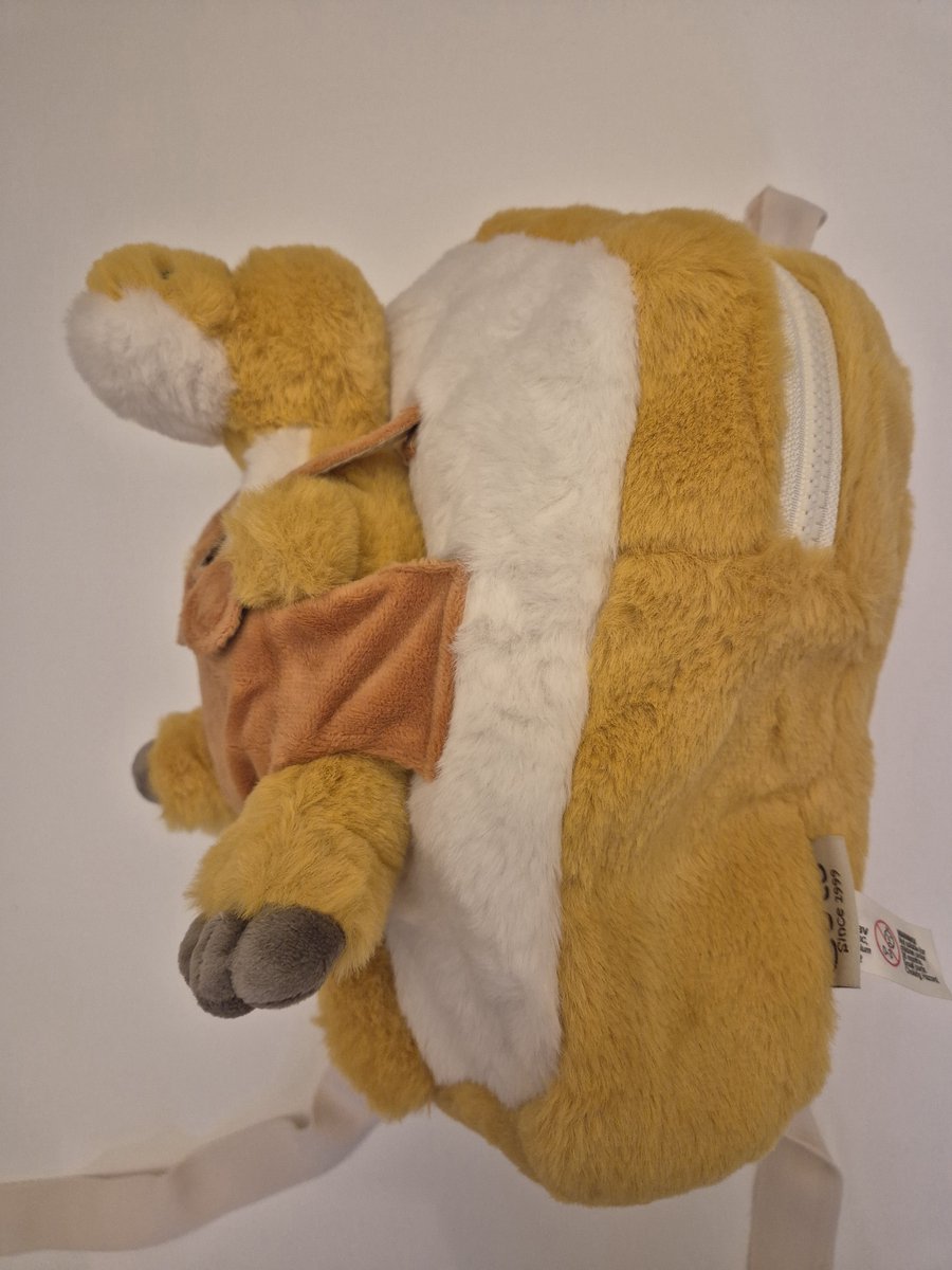 Rugtas met Dino Knuffeltje 30/20 cm Pluche
