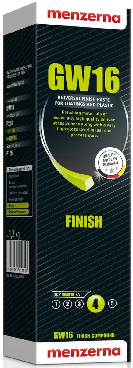 Menzerna GW16 Finish Polijstpasta 1,2 kg