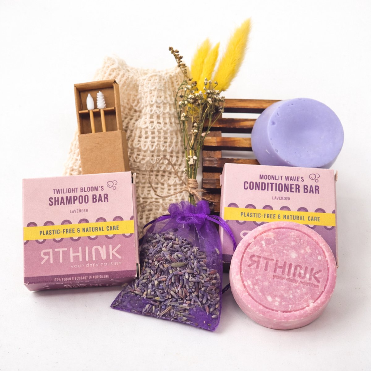 Aromatherapie & Zelfzorg Haarverzorgingscadeauset – Plastic‑Free Lavendel Set