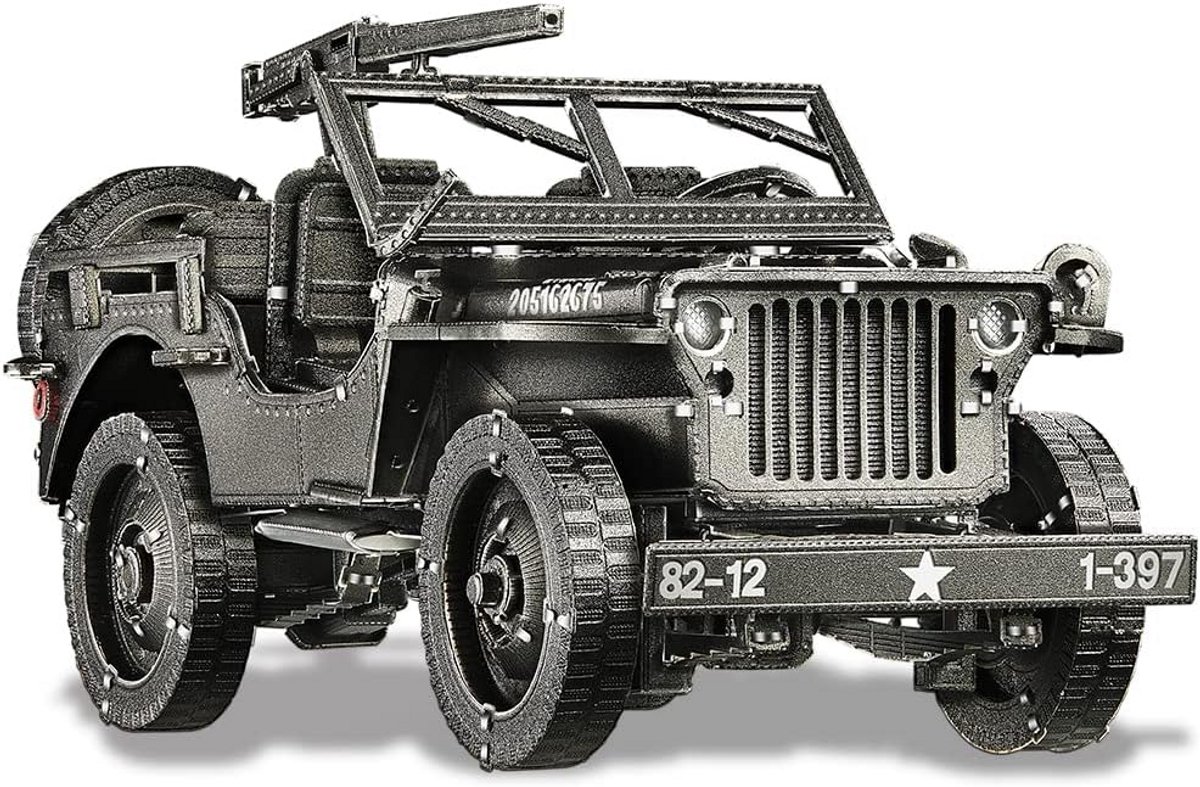 Metalen Modelbouwset 3D Puzzel - Klassieke Willys MB Jeep Maken