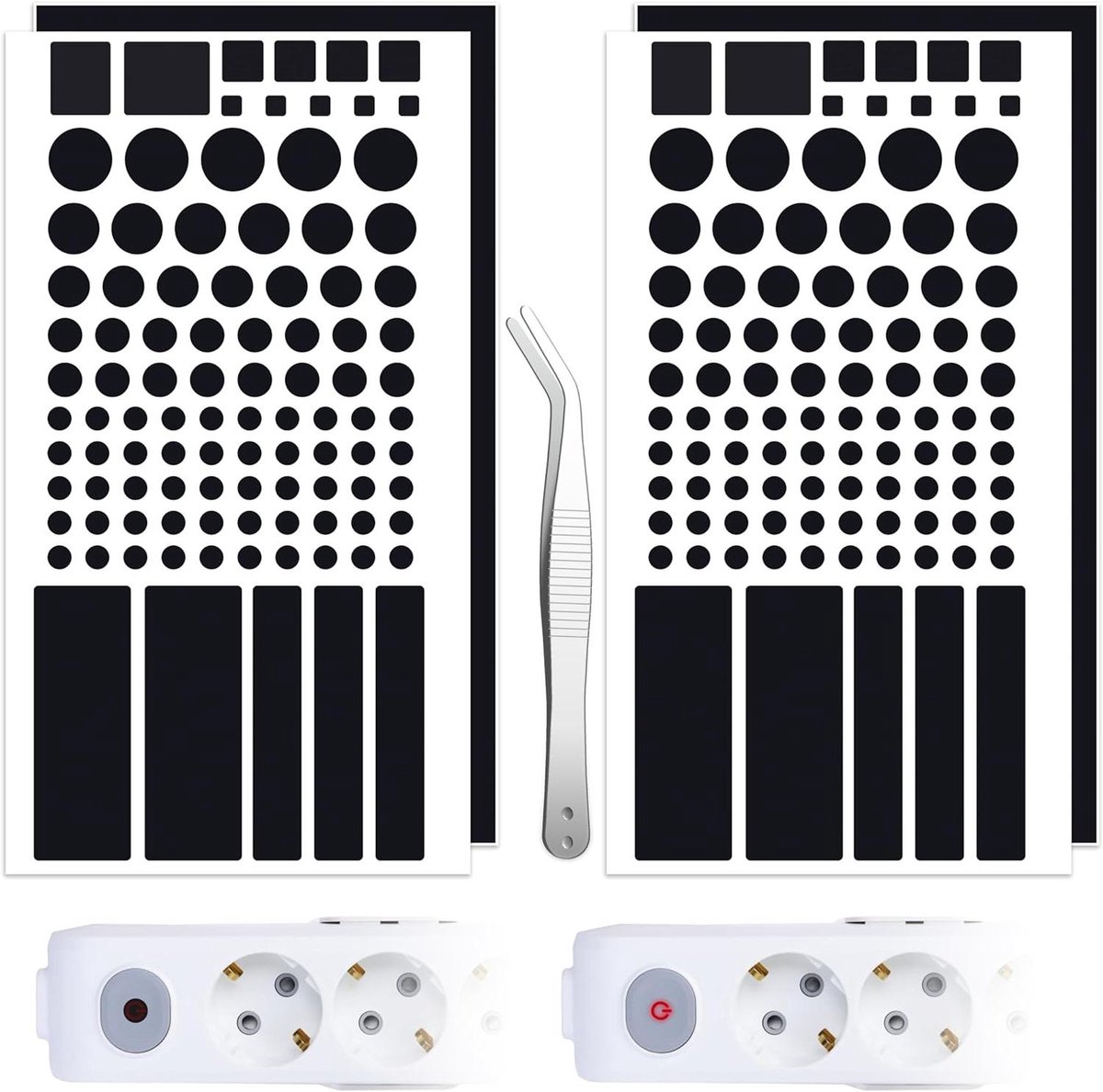 Ledsticker verduistert 90% van het licht, dimbaar, voor router en tv