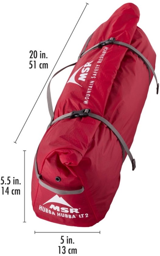 MSR Hubba Hubba LT 2 - Lichtgewicht 2-persoons trekkingtent - Ruim en ventilerend - 3 seizoenen van Merkloos — afbeelding 4
