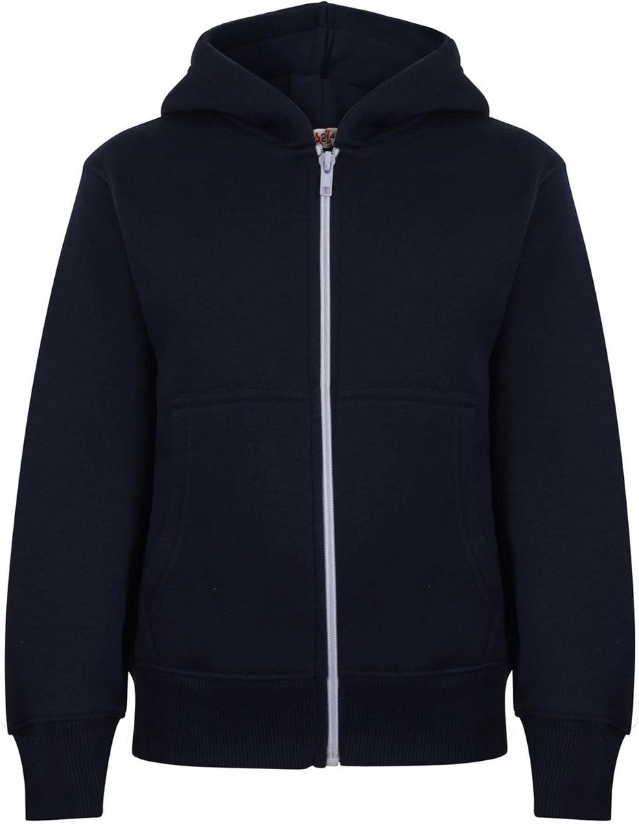 Hoodie met Capuchon en Volledige Rits voor Kinderen Unisex met Tie-Dye Print - Geschikt voor School en Casual Dragen
