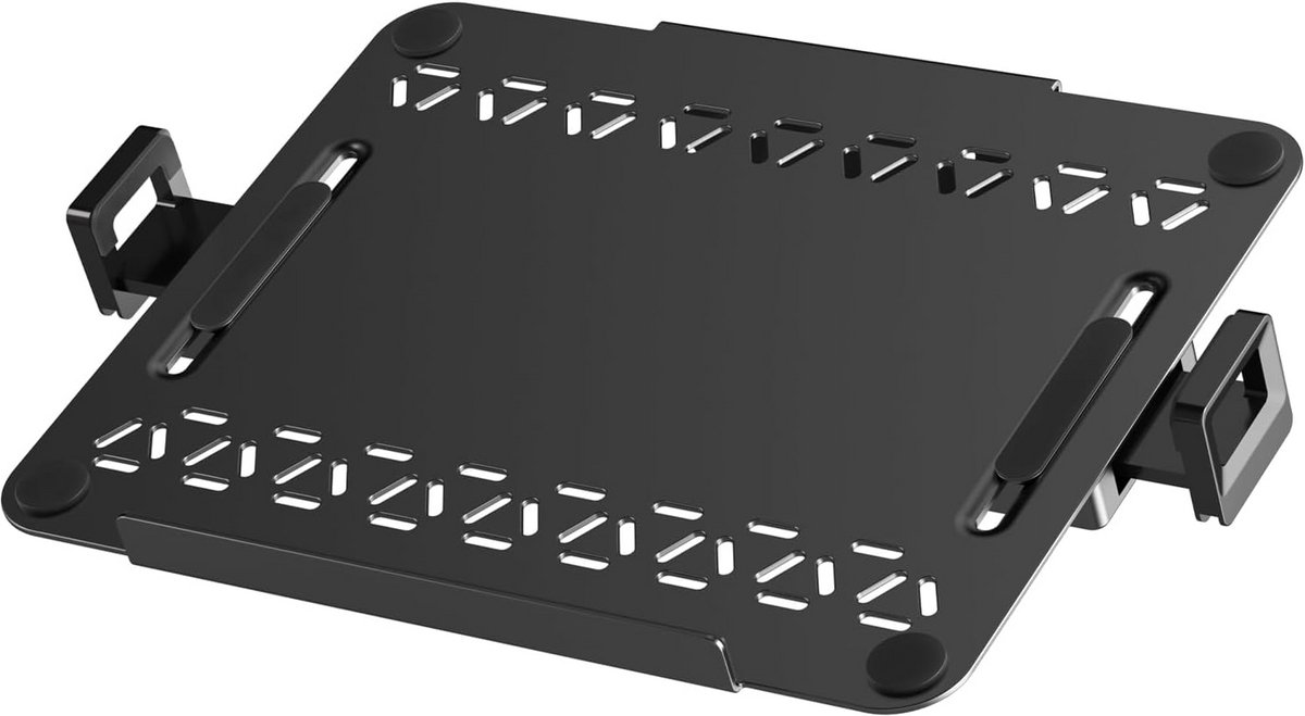 Verstelbare Metalen Laptopstandaard met Ventilatie voor Ergonomisch Werken