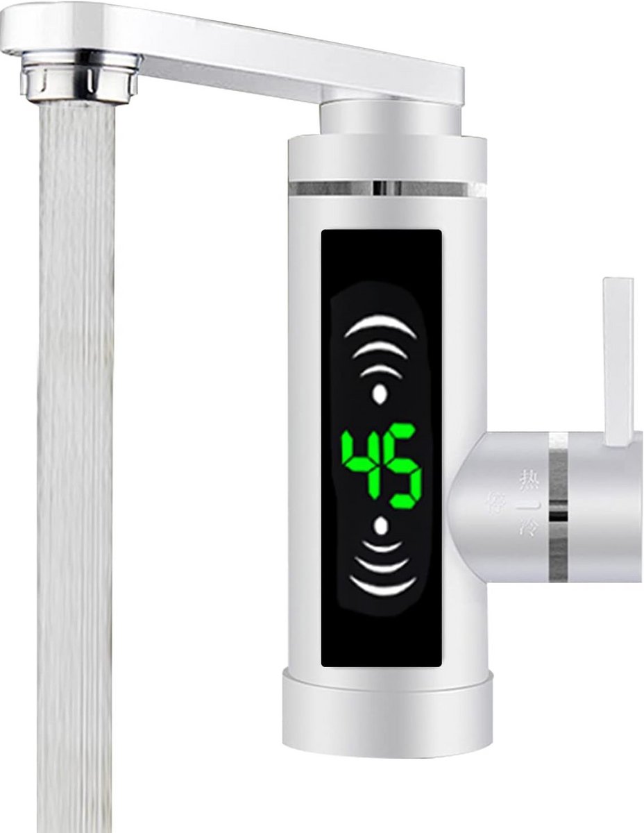 Direct Warmwater Kraan met Digitaal Display voor Keuken en Badkamer