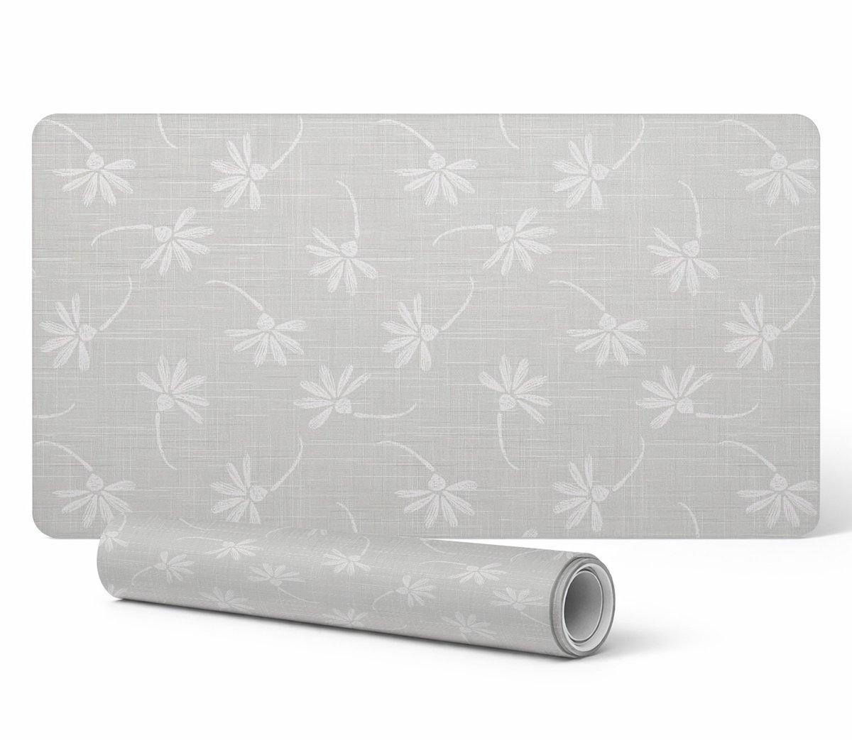 Decoratieve laptopmat van stof met bloemenpatroon, 120x60 cm