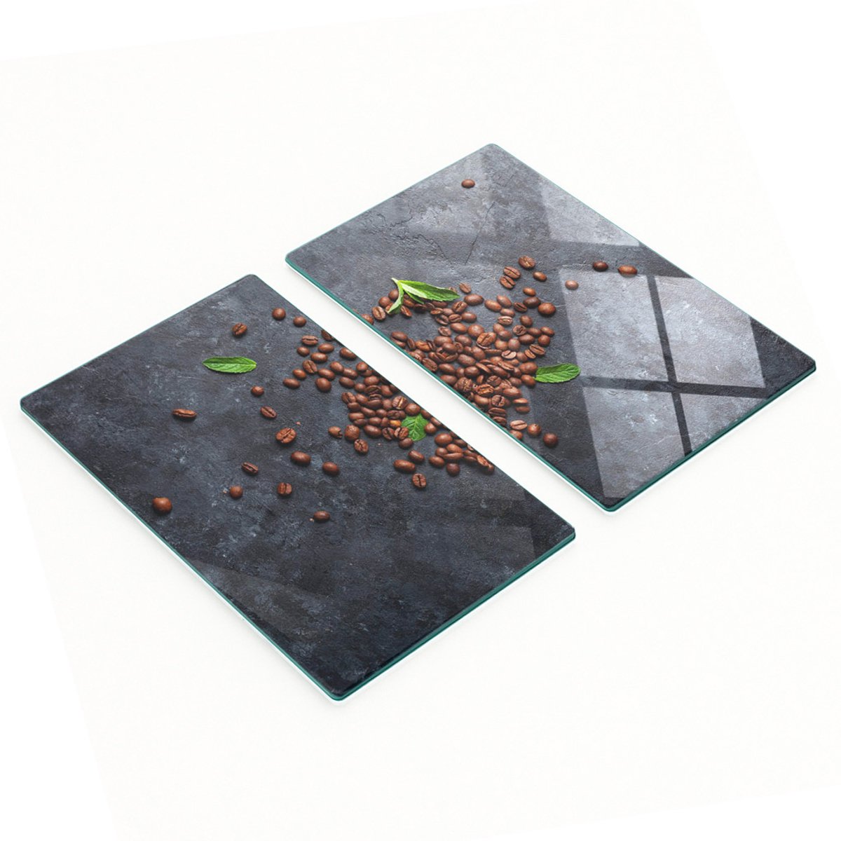 Geharde multifunctionele decoratieve koffieplanken van glas, 2x30x52 cm