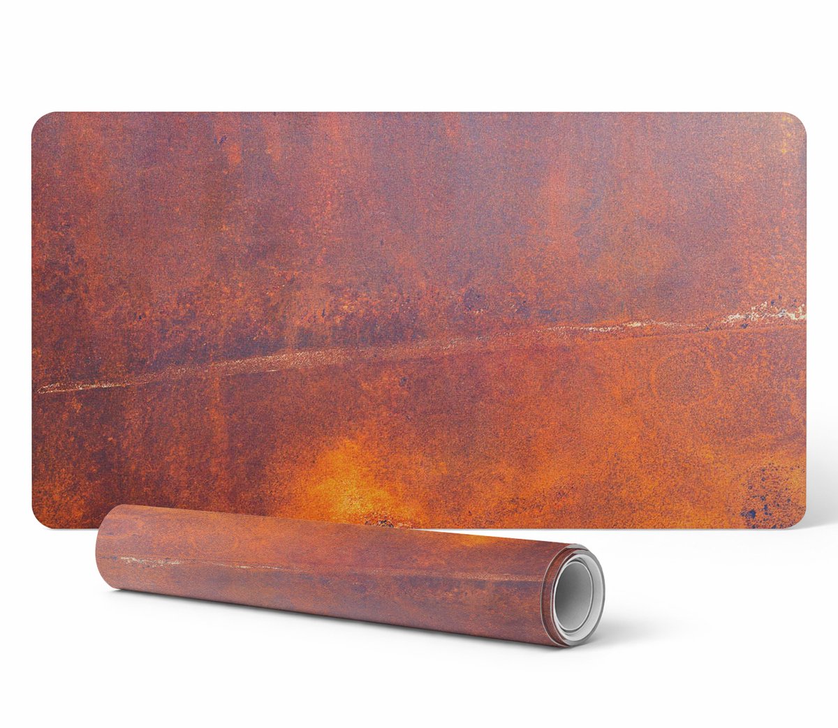 Designer beschermmat voor laptop met roestige abstracte patronen 120x60 cm