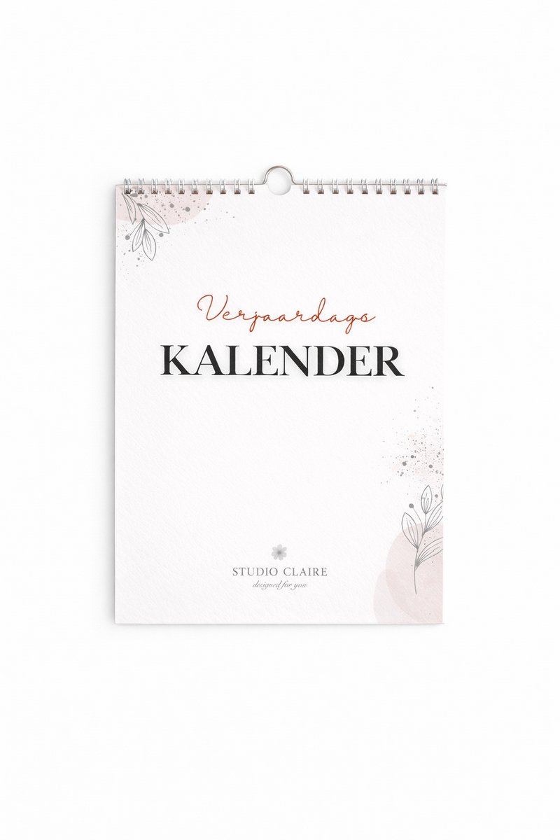 verjaardagskalender - verjaardagskalender volwassenen - verjaardagskalender kleur - verjaardagskalenders - kalender - wandkalender - wandkalenders - omlegkalender - maandkalender - kalender in a4 formaat - verjaardagskalender kunst - Studio Claire