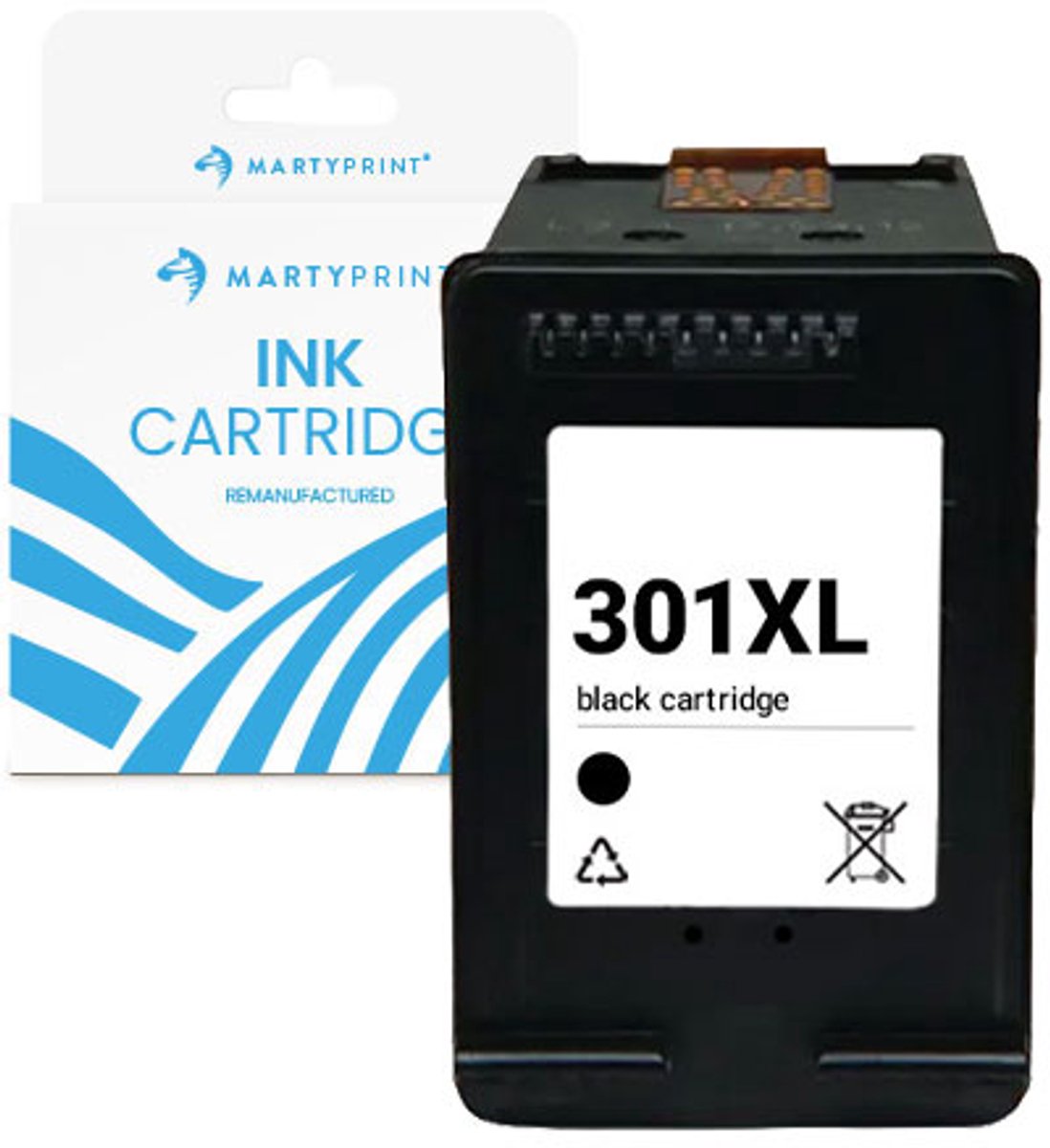 MartyPrint - HP 301 XXL Zwart