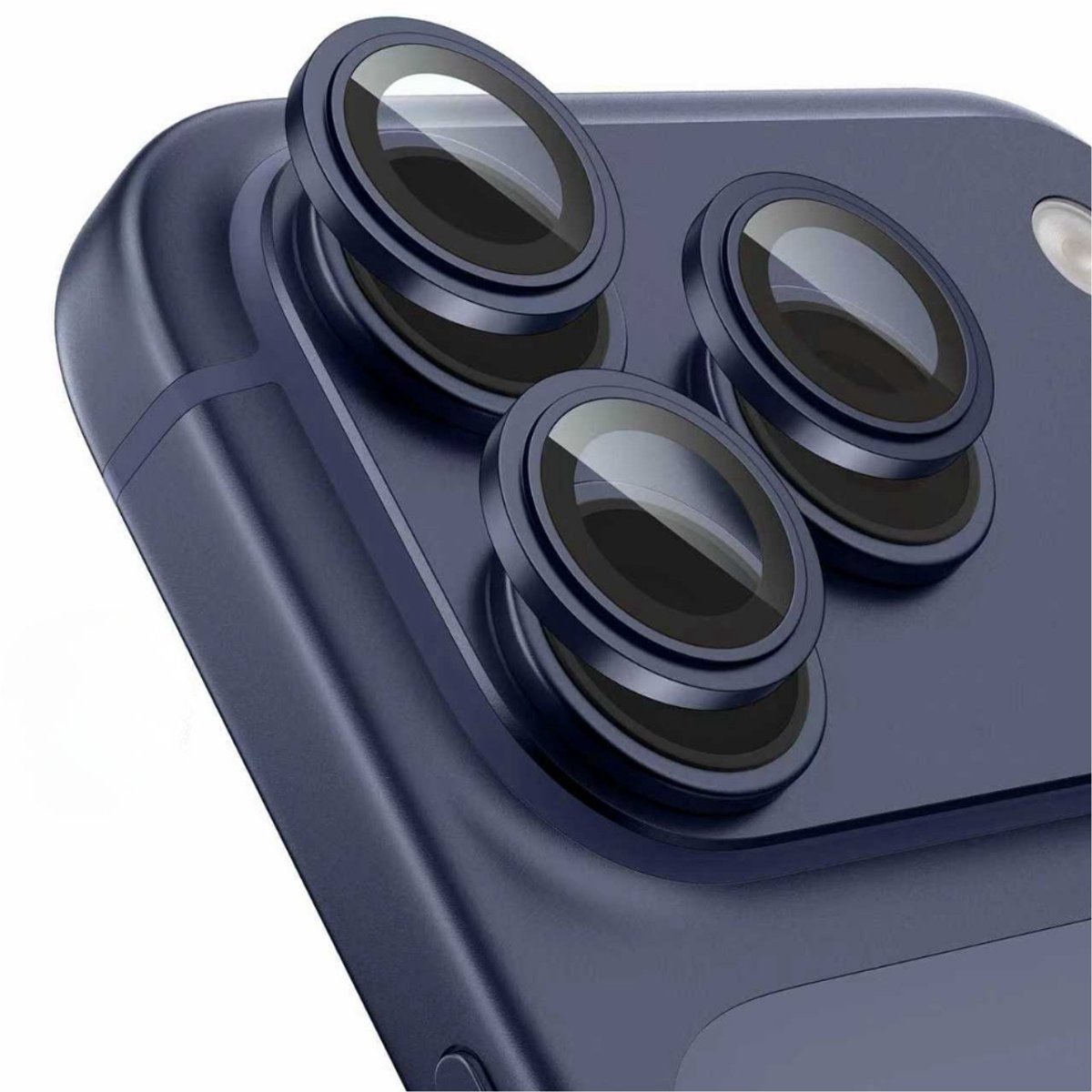 Viewr Camera Lens Protector iPhone 17 Pro / 17 Pro Max – 9H Gehard Glas Camerabeschermer – Met Installatieframe – Blauw