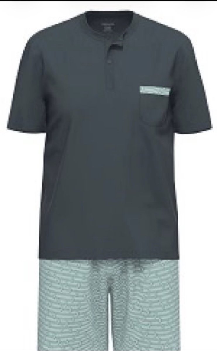 Ammann-herenpyjama korte broek-31199-L