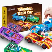 Bolke knutselpakket - knutselen jongen - autotjes verven - creatief speelgoed - raceauto's - speelgoed jongens vanaf 6 jaar