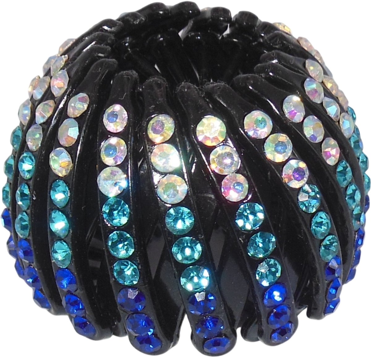 Knot klem blauwe tinten licht met strass