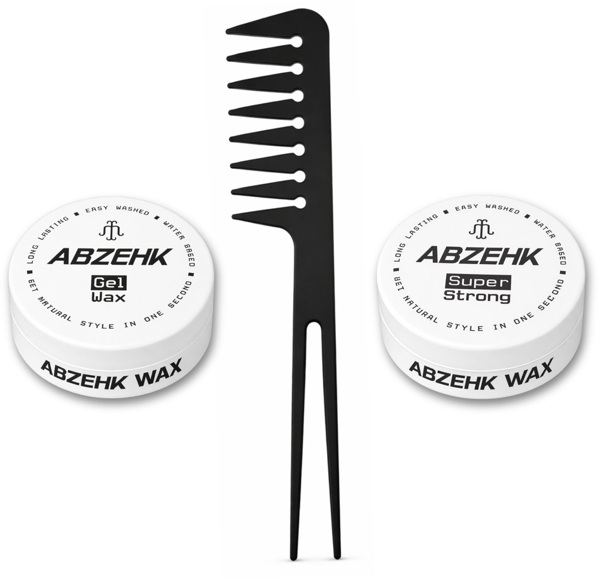Haarwax - Gel Wax - Super Strong - 150 ml - Abzehk - Met Styling Kam - Haarstylingtools