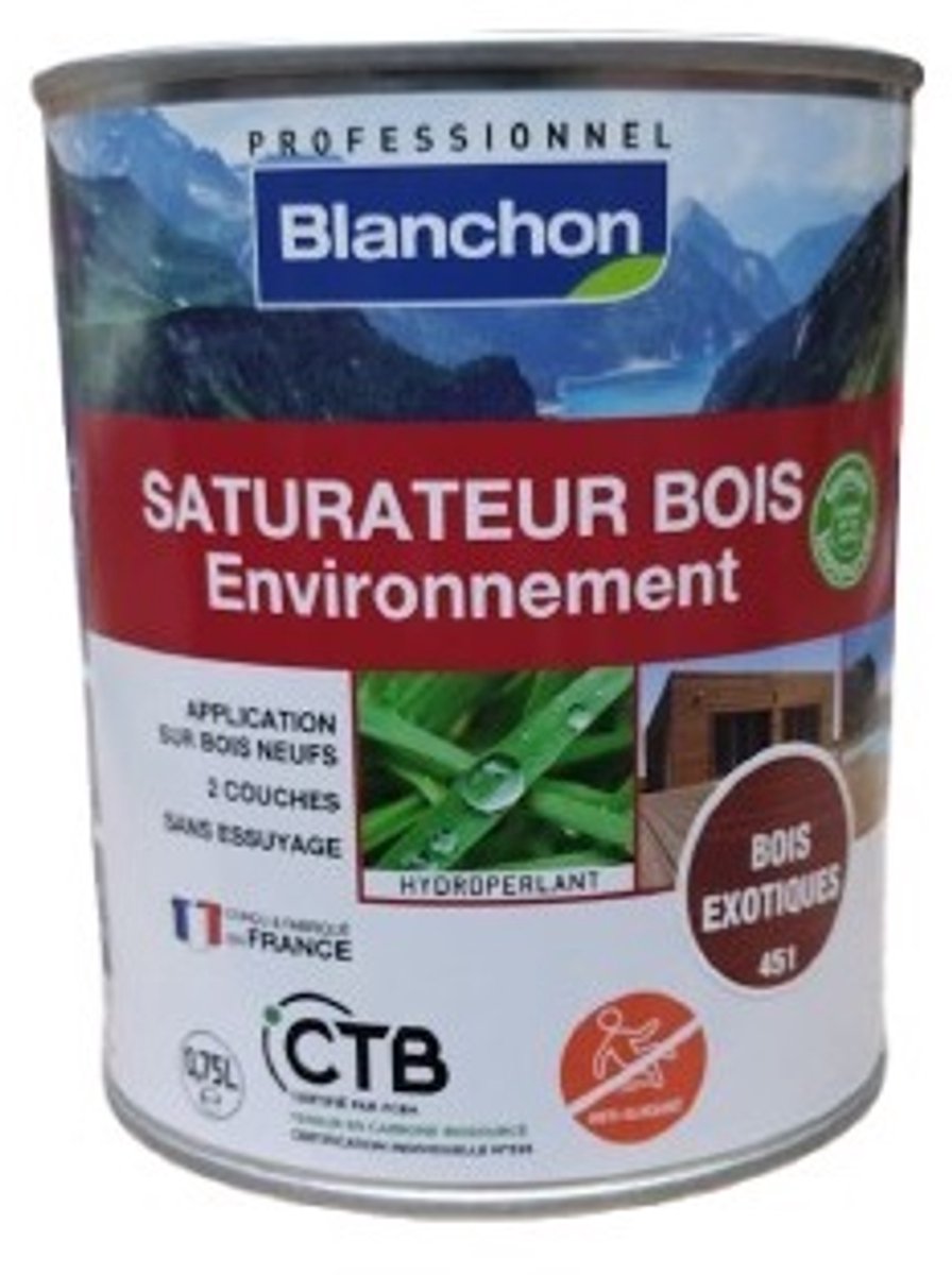 Saturator Milieu Vriendelijke BuitenBeits kleur Exotisch hout 451 0.75L