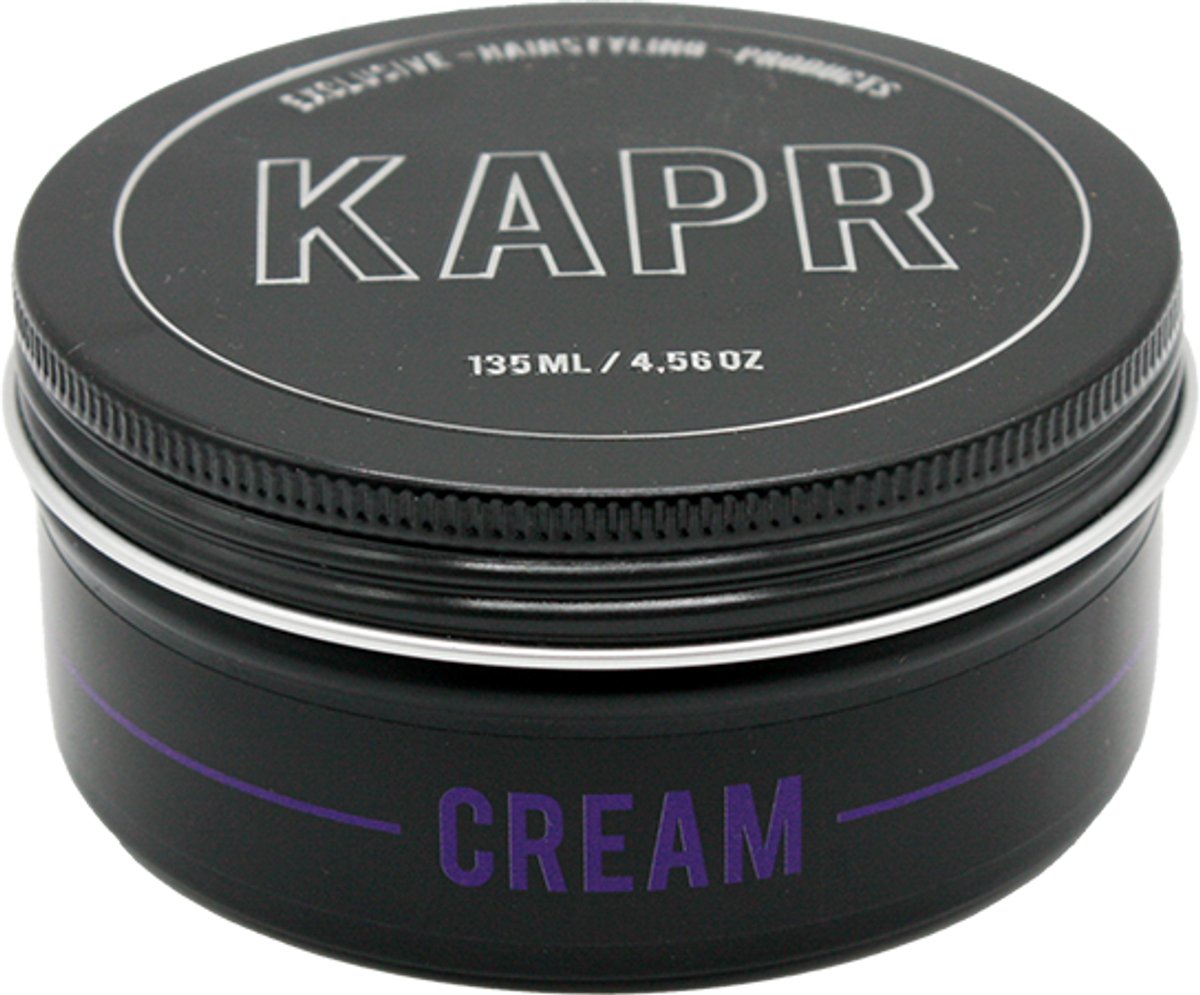 KAPR Hair Cream 135ml – Styling Cream Mannen – Haar Styling Cream – Medium Hold – Natuurlijke Finish – Barber Hair Cream