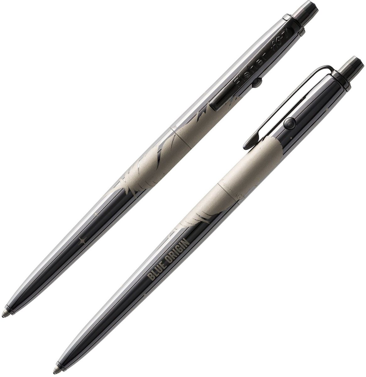 Originele Astronaut Space Pen, Zwarte Titaniumnitride Afwerking met Blue Origin Veergravure (#AG7-BTN/FS-BO)