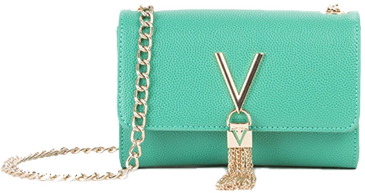 Valentino Schoudertas Avondtas Divina Clutch Smeraldo Groen
