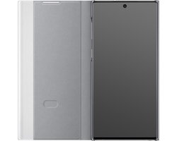 Samsung LED Clear View Hoesje - Samsung Galaxy Note 10 - Zilver