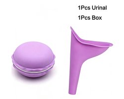 ECTEATOY® Herbruikbare Plastuit en een opbergdoos voor Vrouwen - Siliconen Vrouwen Urinoir - Staand Plassen