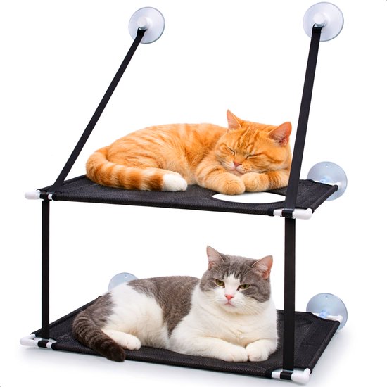 Raamhangmat kat dubbellaags zuignappen