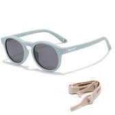 Maesy Baby Zonnebril Bowi - 1 t/m 3 jaar - Elastiek - Flexibel - UV400 Bescherming - Zonnebril Kind - Licht Blauw