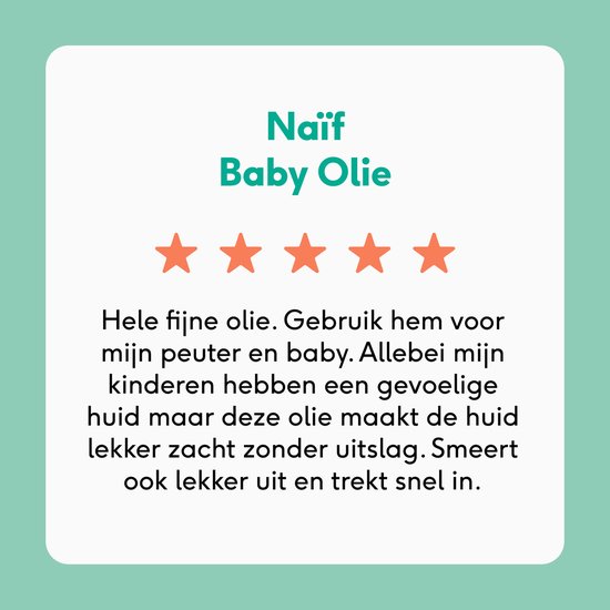 Naïf - Verzachtende Babyolie Voordeelset - 2x100ml - Baby's & Kinderen - met Natuurlijke Ingrediënten van Merkloos — afbeelding 5