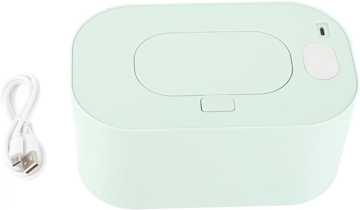 Aurixi® Billendoekjes Verwarmer - Wipe Box – Billendoekjesdoos - Groen - 21cm x 13cm x 12cm