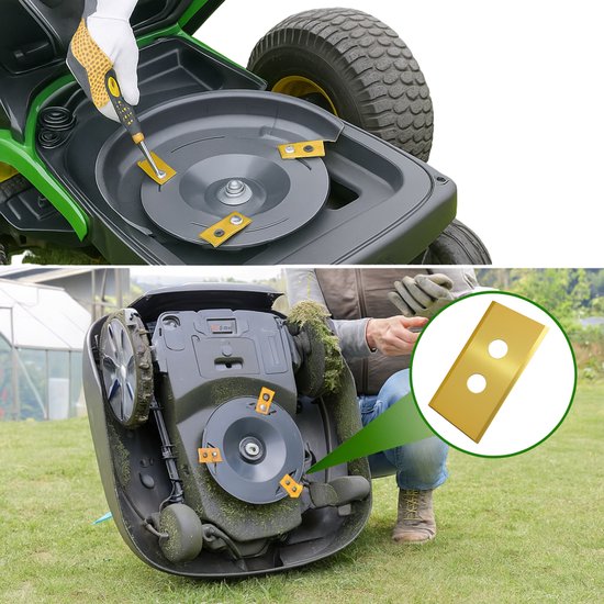 Vervangend mes geschikt voor Kress KR101E KR110 KR120E KR160E KR161E KR171E KR172E KR173E KR174E robotgrasmaaier van Merkloos	 — afbeelding 5