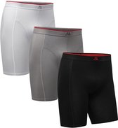 Boxers DANISH ENDURANCE en viscose de Bamboe Extra long pour homme - Lot de 3 - Taille L